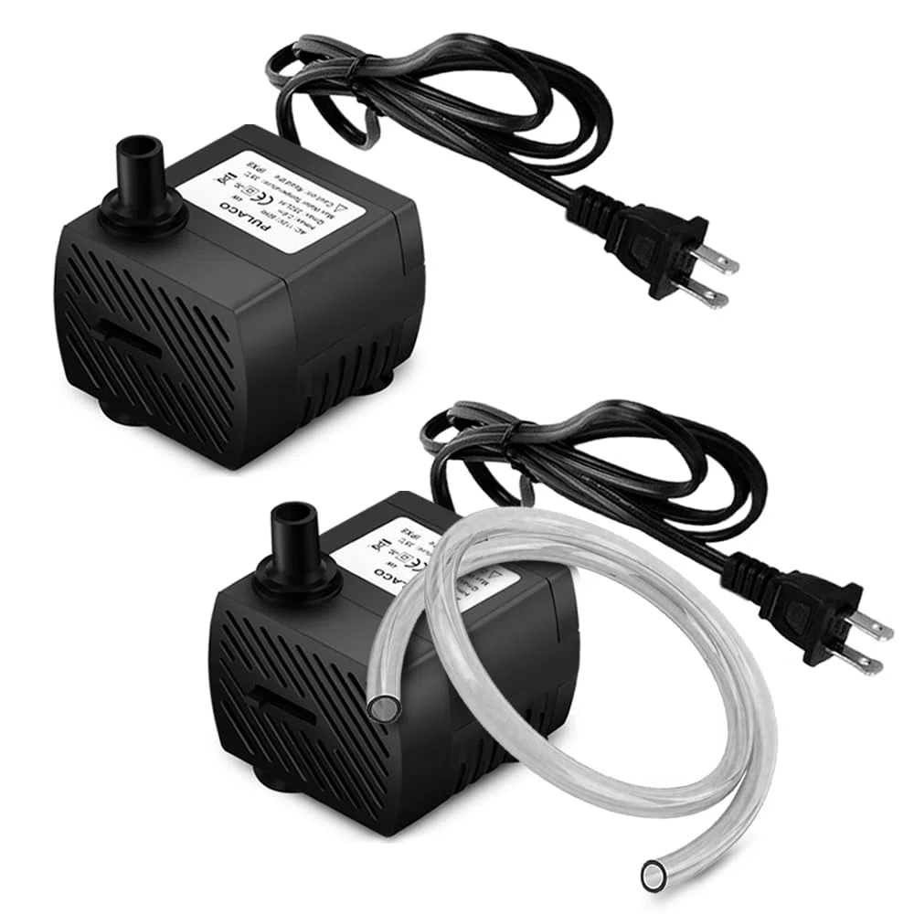 PULACO 2 bombas de agua sumergibles (95GPH 5W) para acuario, estanque, fuente, hidropónico