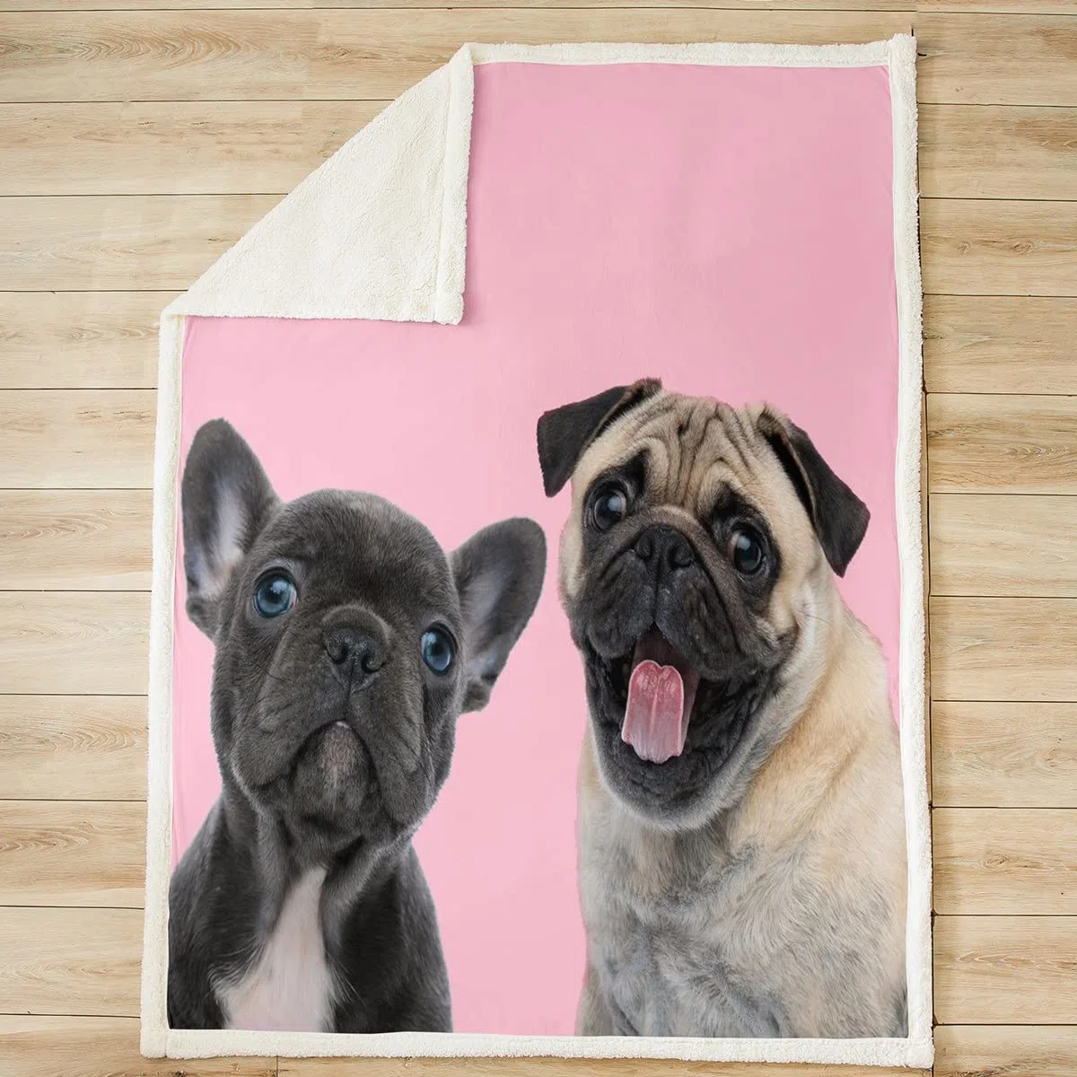 Manta de felpa para perros y perros, para niños, Kawaii, para mascotas, hippie, cachorro, perrito, manta de sherpa para sofá, cama, amantes de los perros, rey de 87 x 94 pulgadas