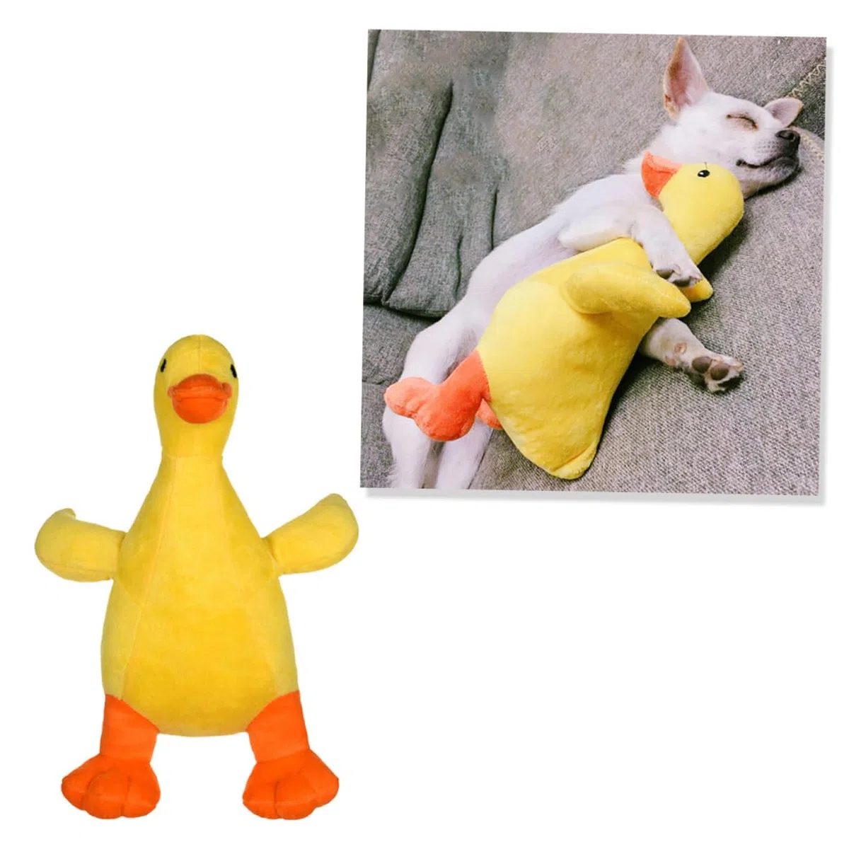 BESPORTBLE 2 Piezas Juguetes para Perros pequeño Juguete Masticar Peluche Juguetes Peluche Juguetes para Cachorros Juguetes para Mascotas emulsión Almohada Pato Salvaje