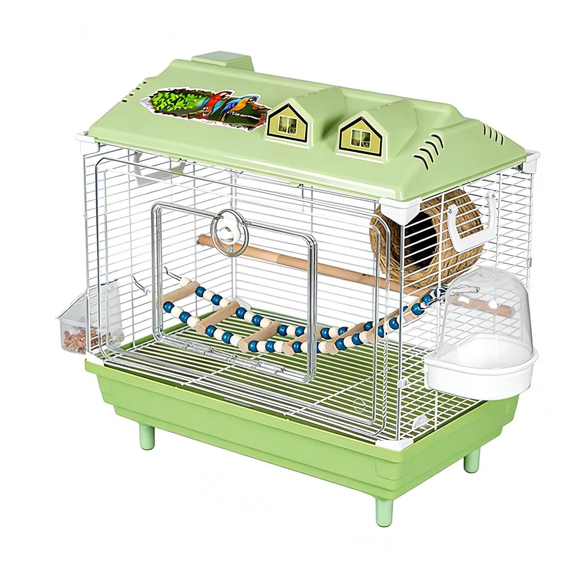 Jaula de viaje para pájaros: recinto de transporte para pájaros, alojamiento de aves de compañía, refugio para el vuelo de mascotas, espacio para mantener loros | Jaula de viaje, movimiento sin estrés