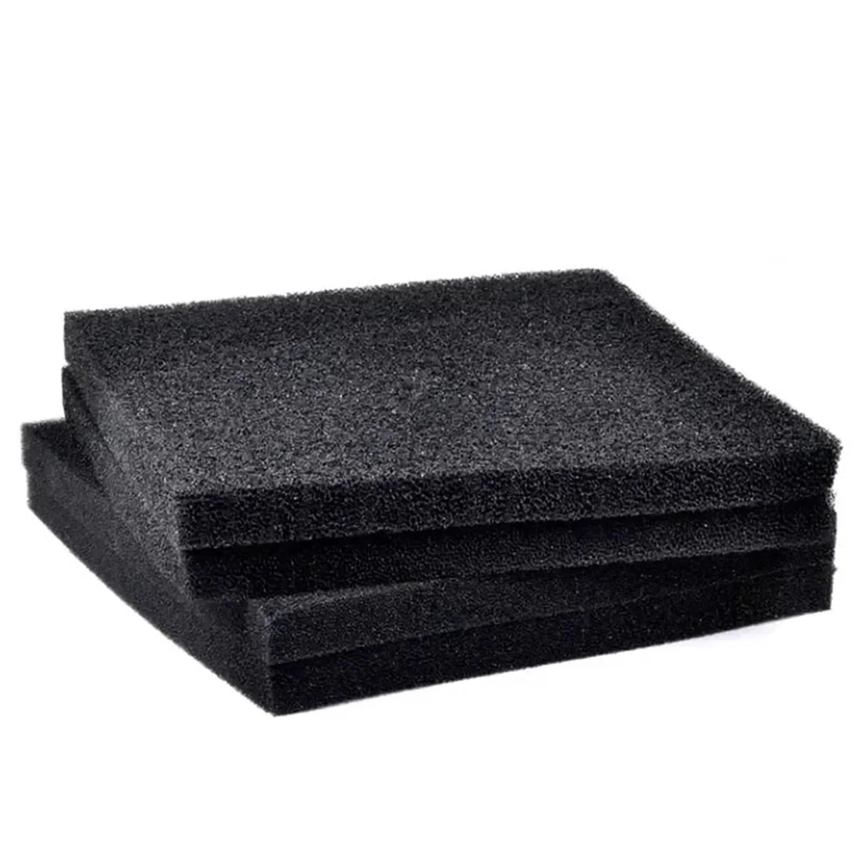 Tejido de neopreno impermeable, Almohadilla de filtro de esponja for pecera de acuario, varios tamaños, color negro(35ppi,50x50x4cm)