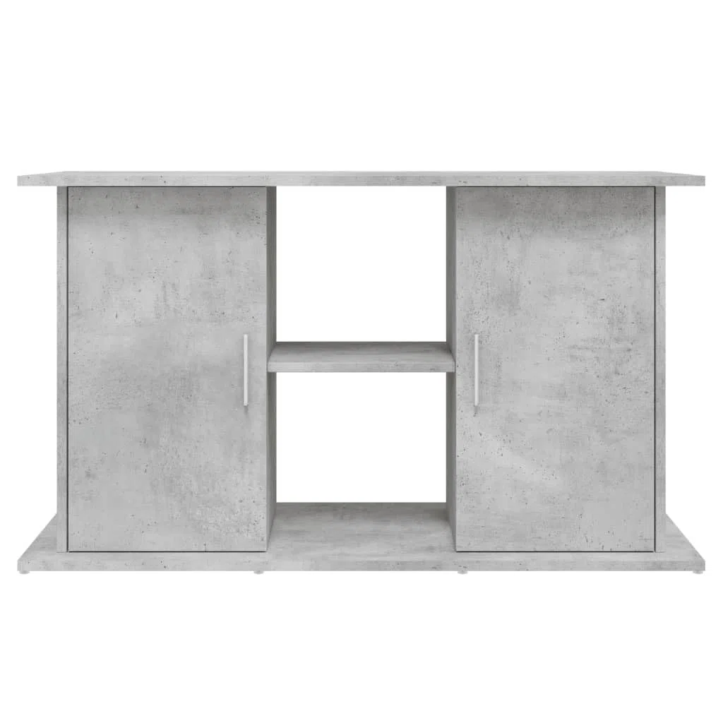 Soporte para acuario, color gris hormigón, de material de madera, 101 x 41 x 58 cm, con espacio de almacenamiento y almacenamiento, armario inferior estable para acuario, estantería y cómoda