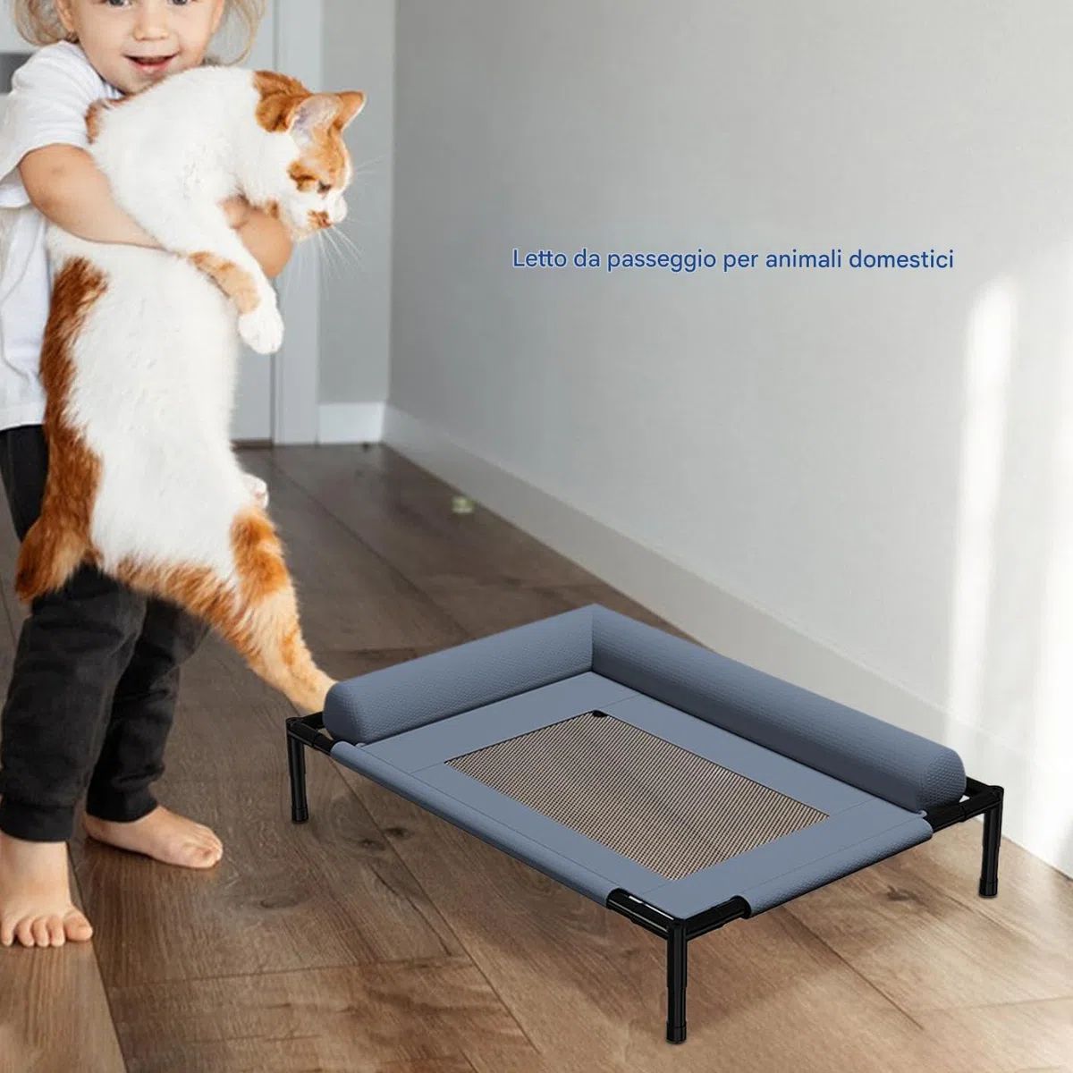 Camas para perros elevados - Cama para mascotas elevadas al aire libre con cojín y tejido de malla transpirable para la comodidad de enfriamiento | Muebles para perros lavables extraíbles para camping | Accesorios Para Mascotas Para Dormir, Jugar Y Descan