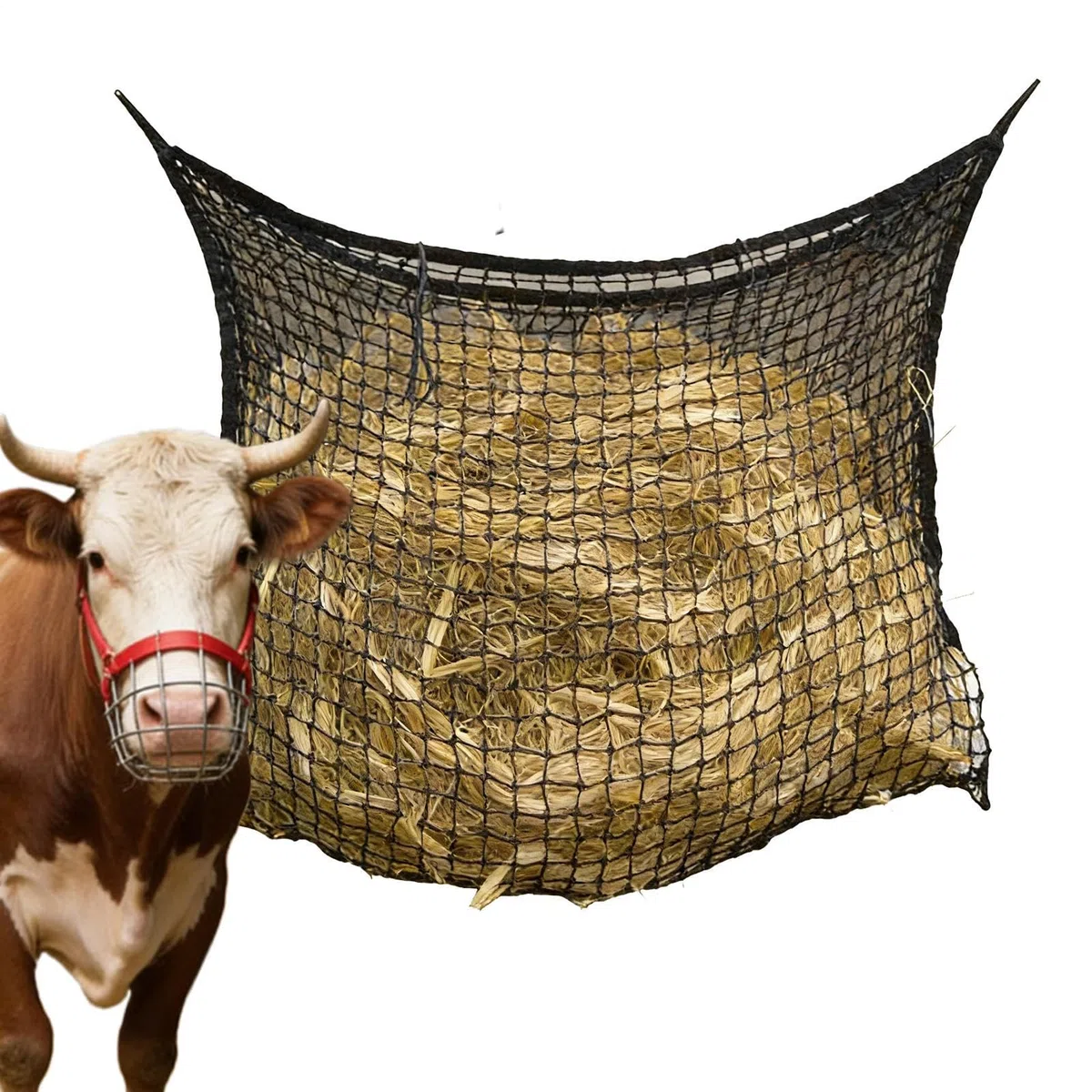 Bolsa de heno para caballo | Resistente al desgarro y a la picadura - Alimentador de heno para cabras - para Cabras Ovejas Recinto Graneros Cercas Remolques Establos