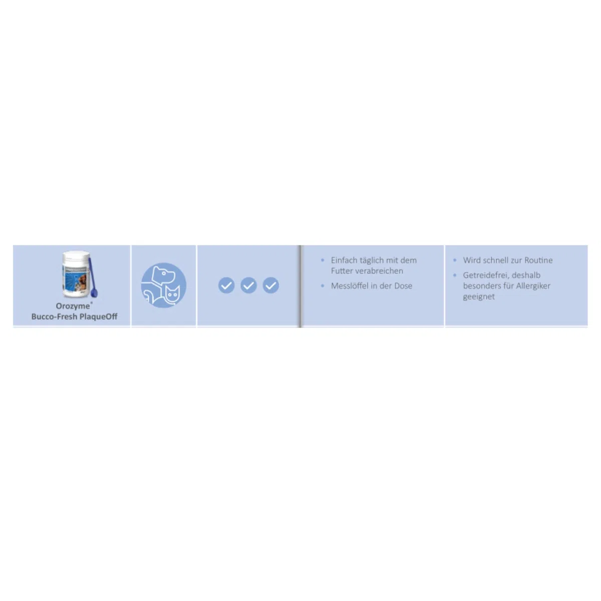 Bucco-Fresh Plaque Off | Paquete doble | 2 x 40 g | Complemento alimenticio para perros y gatos | Se puede utilizar para apoyar el cuidado dental y la higiene bucal