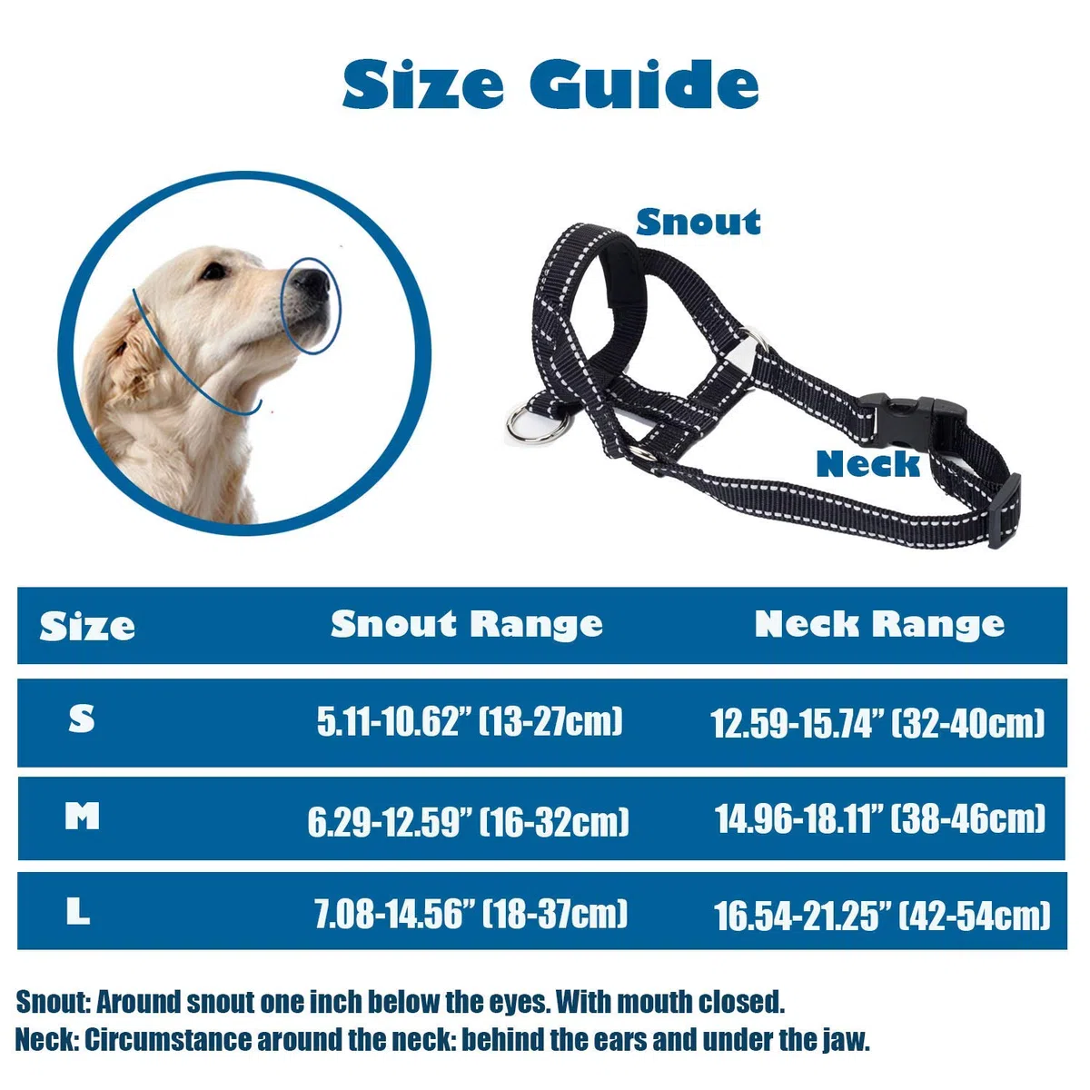 Collar de cabeza de perro con tela reflectante, arnés ajustable para evitar tirones para perros pequeños, medianos y grandes (L, rojo)