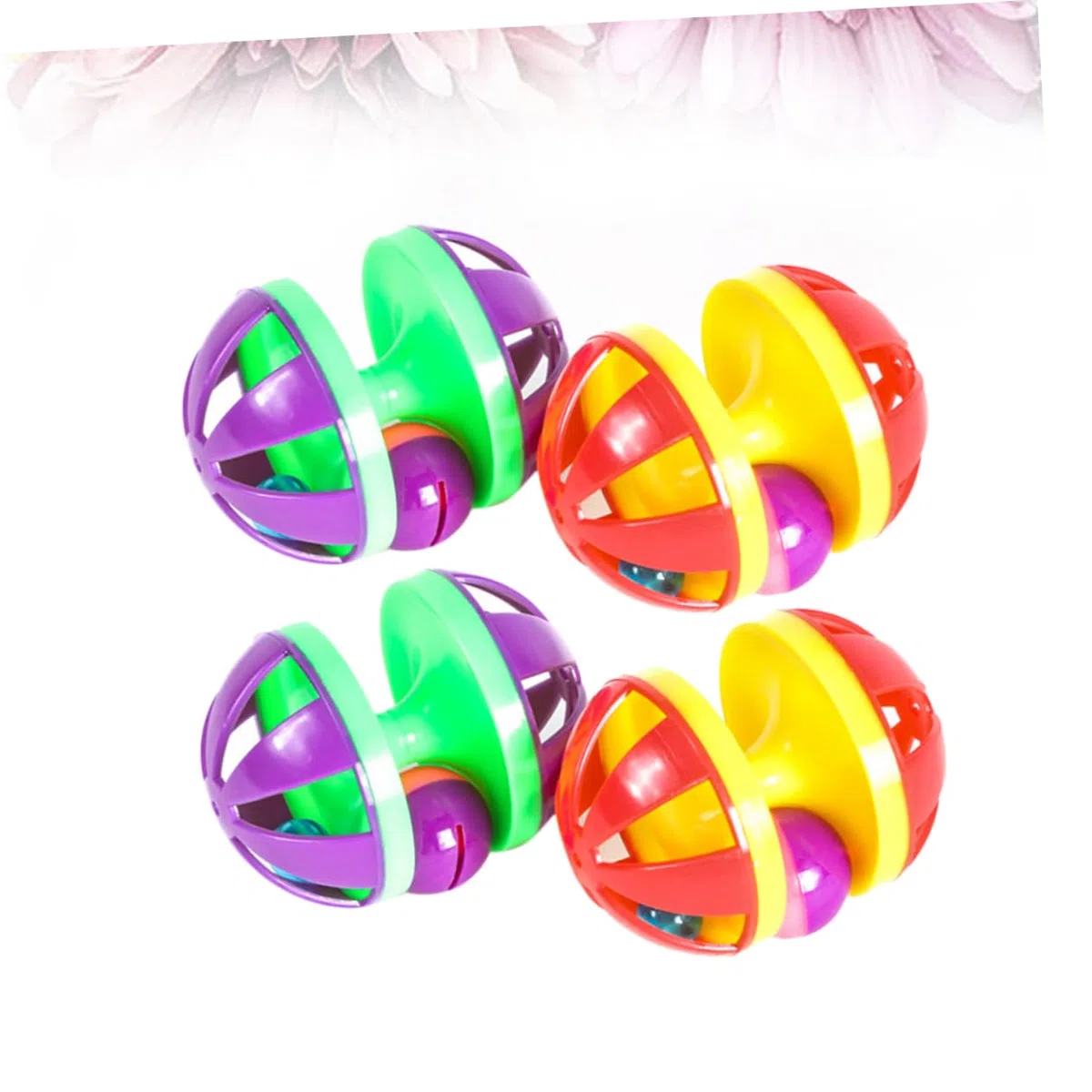 Didiseaon 12 Piezas Juguetes para Mascotas para Gatos con Cascabeles Suministros para Mascotassuministros para Mascotas Juguete para Gatos Campanillas Pelota De Juguete Gatito