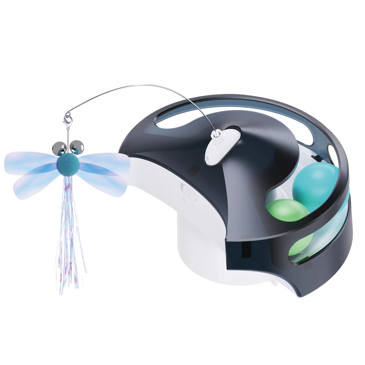 Enabot EBO ROLA Módulo Interactivo para Cámara PetPal: Bolas Rodantes, Cuello y Control Remoto de Aplicaciones para Gatos - Compatible Con Robot Inteligente ROLA