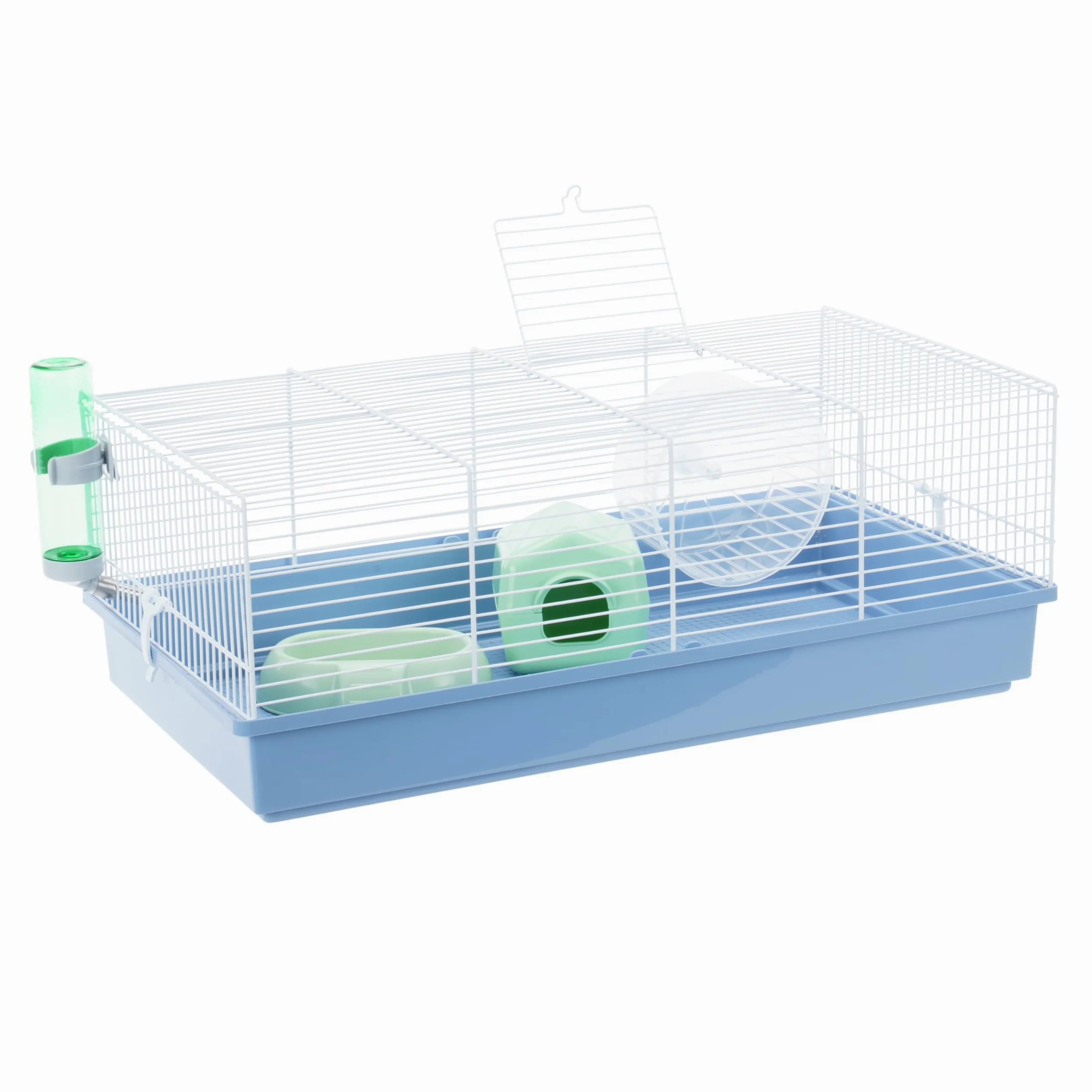 Ferplast Jaula para Roedores CRICETI 11 para Hamsters, en Metal, Accesorios incluidos: Pesebre, Bebedero, Casita, Rueda, 57,5x31xh21,5cm