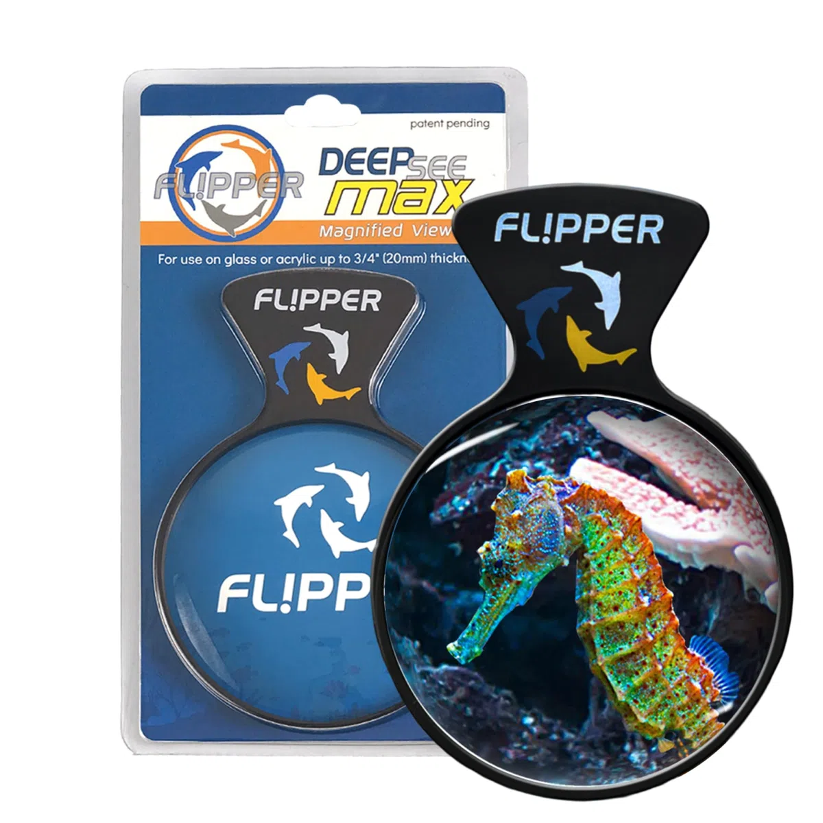 Flipper DeepSee Visor magnético para Acuario – Lupa para pecera de 5 Pulgadas