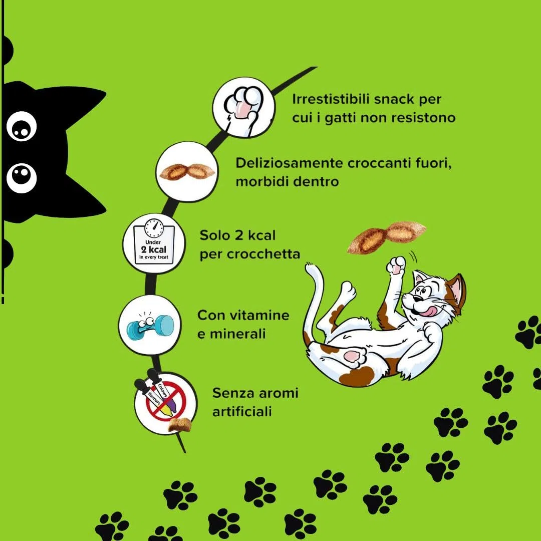 Snack para gatos Catisfactions, snack para gatos adultos y cachorros con sabor a atún | 6 paquetes de 60 gramos cada uno.
