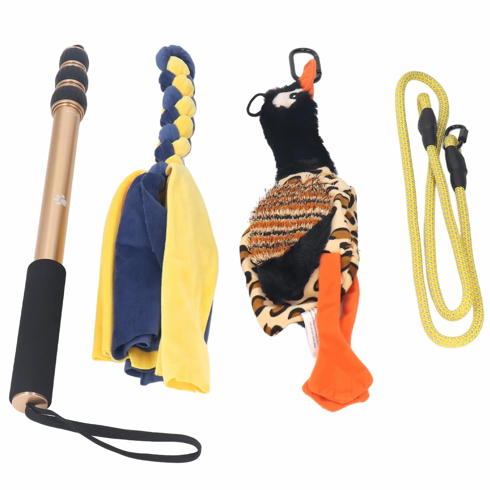 Palo TELESCÓPICO para Perros Duradero para PASEAR AL Dorado