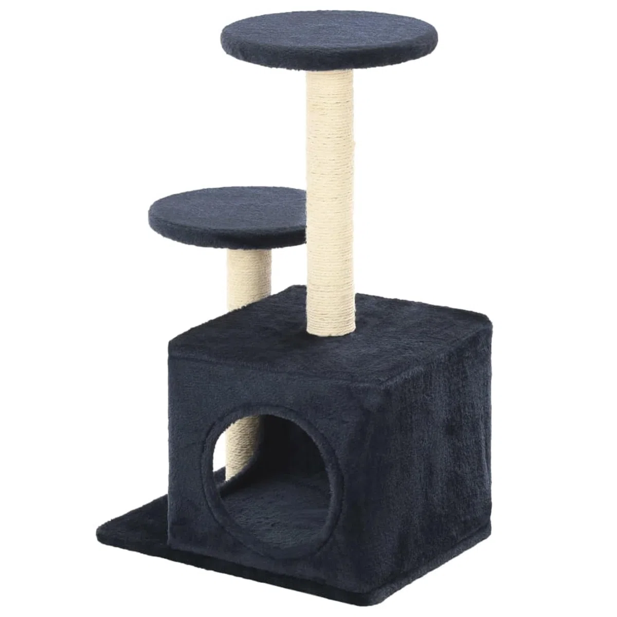 ShGaxin Rascador para Gatos con Poste de sisal, Arbol para Gatos, Gatos Accesorios, Arranhador para Gatos, Arbol Rascador Gatos, 60 cm Azul Oscuro