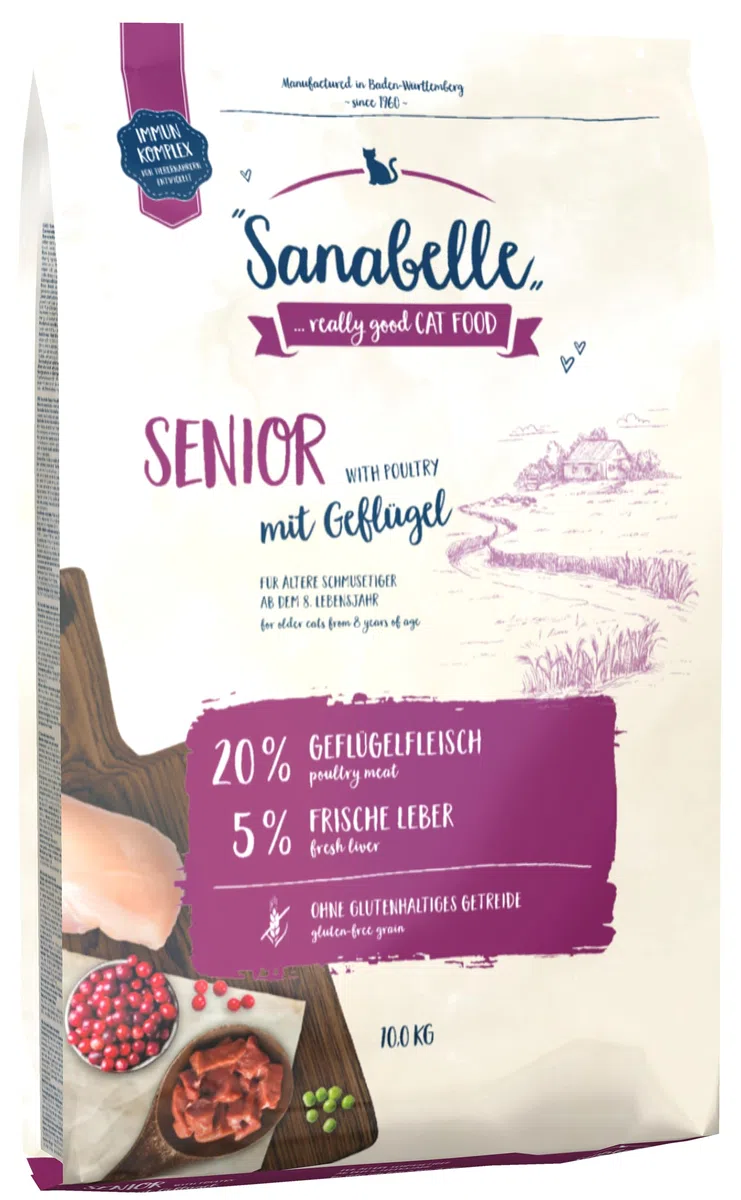 Sanabelle Senior | Comida seca para gatos mayores a partir de 8 años | 1 x 10 kg