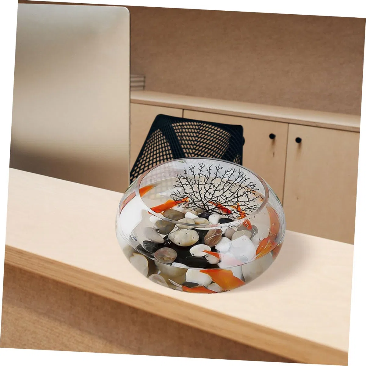 BESPORTBLE Pecera De Burbujas Pecera Transparente para Peces y Plantas Decorativa para Hogar y Oficina