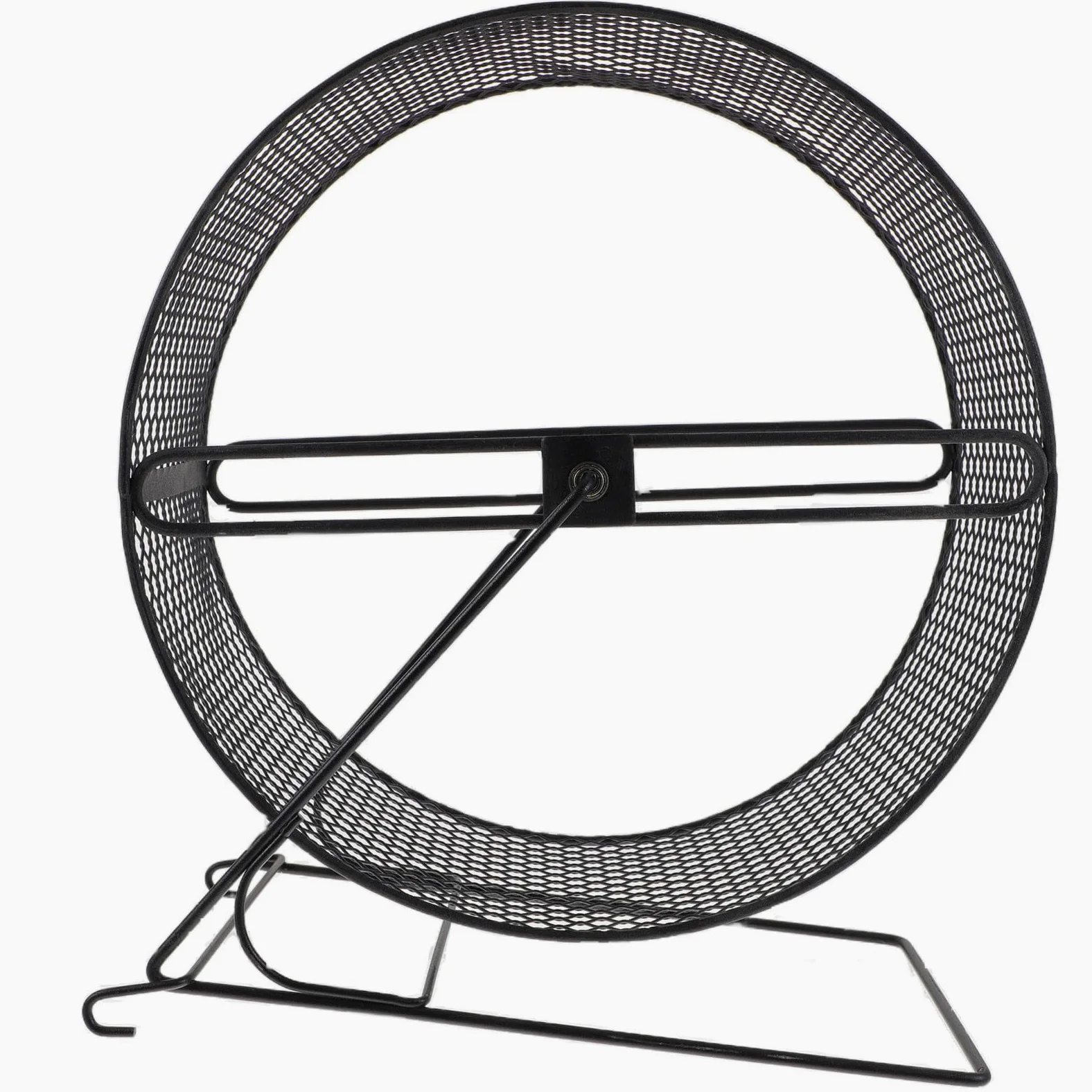 Rueda de Carrera Silenciosa y Diseño Negro con Funcionamiento Seguro para Hámster y Erizo de Hierro para Ejercicio de Pequeños Roedores