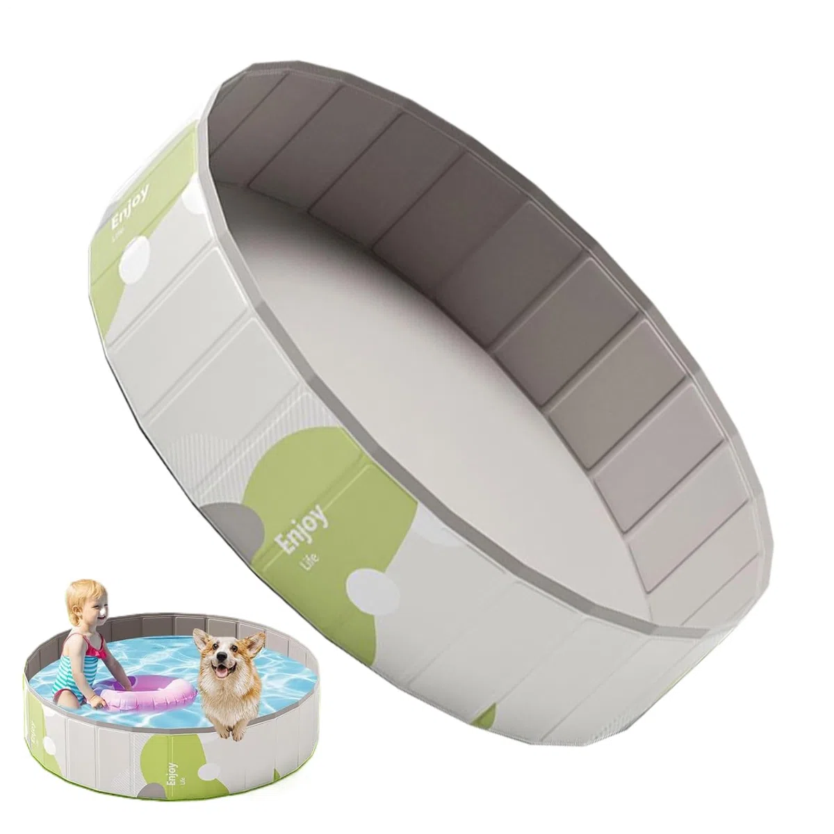 Piscina para Mascotas Portátil Plegable De PVC