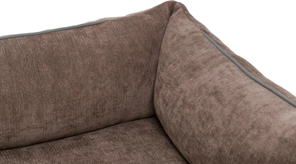Trixie Vital Lennox 371305 - Cama para Perros (Chenilla, Rectangular, ortopédica, 60 x 50 cm, con Espuma viscoelástica para Efecto Memoria, 60 x 50 cm), Color marrón