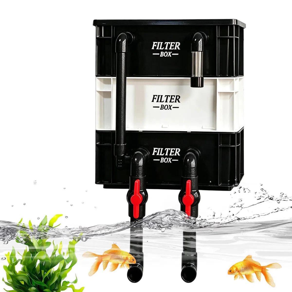 Genérico El Filtro Acuario De Filtración De Agua | Filtro de Acuario Para Limpieza De Impurezas En Interiores Domésticos Y Hogares Tortugas Acuáticas Peces Betta Y