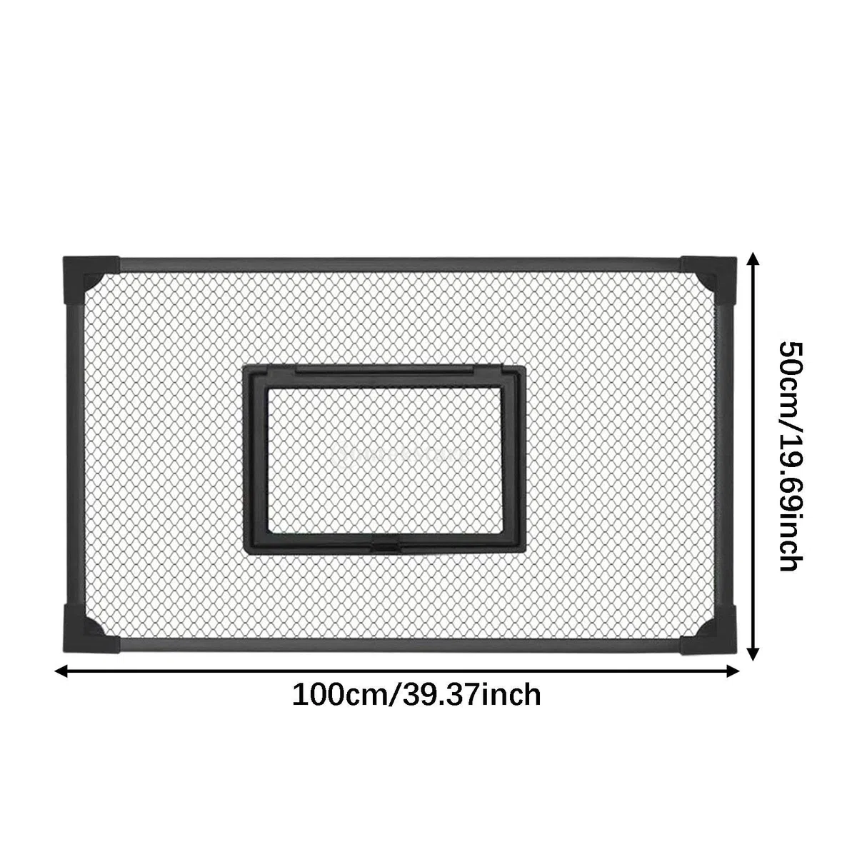 Red Antisaltos para Acuario, Protectora Y Resistente a Desgarros, con Ventana de Alimentación, Orificios de 5 Mm, Malla Fina, Tapa para Acuario DIY
