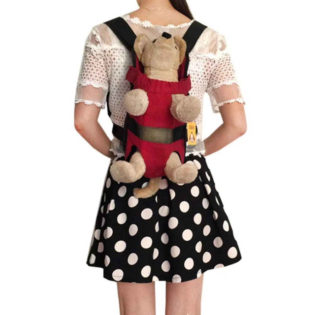 XINGYU Mochila Portadora, Bolsa De Transporte Frontal para Mascotas Bolsa De Viaje Ajustable para Perros Y Gatos Piernas Afuera Lona Ajuste Fácil para Perros Pequeños Medianos