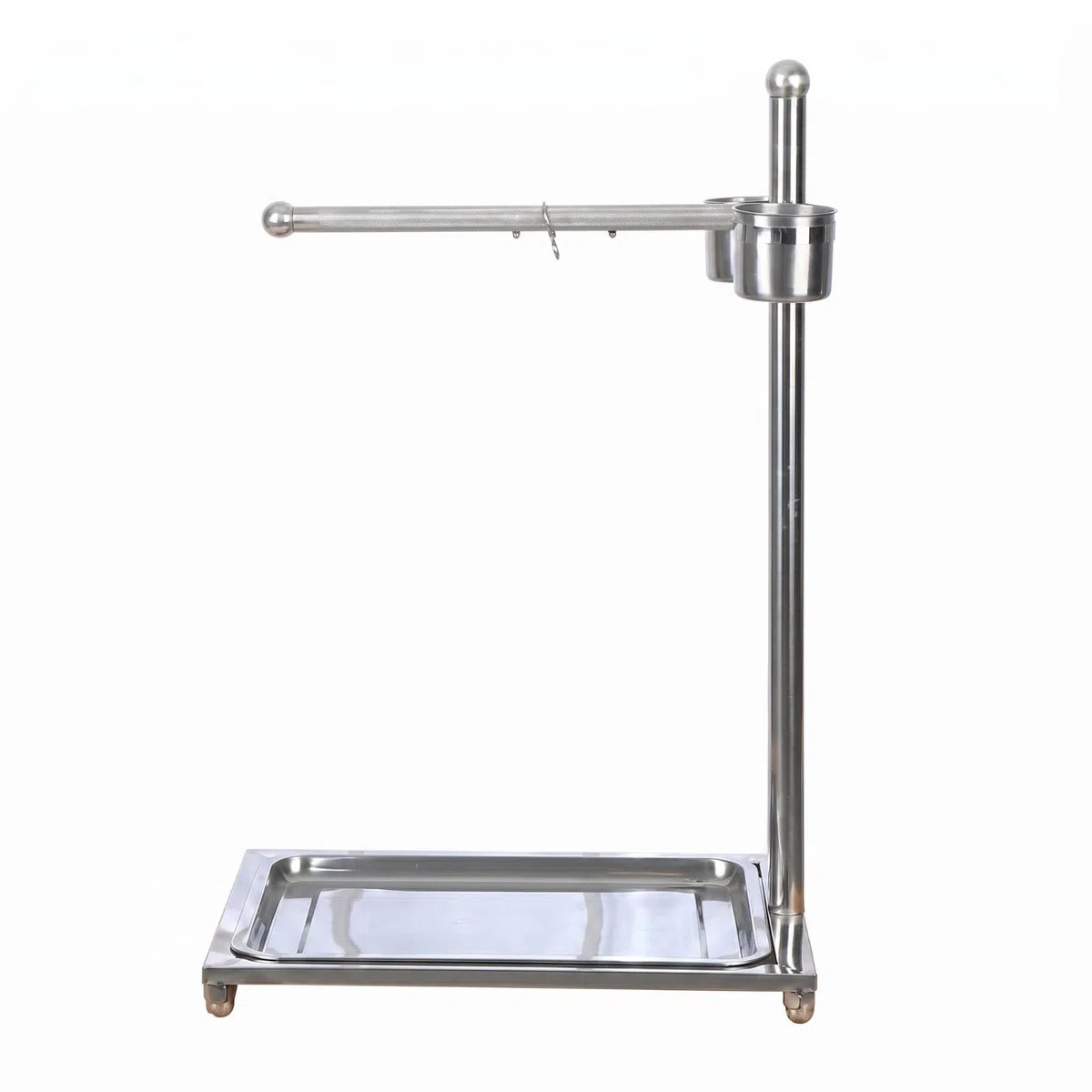 Baoblaze Bird Training Stand Soporte para Entrenamiento de Aves Percha para Loro Base Desmontable Accesorios de Acero Inoxidable Adecuado para el Hogar y Actividades Diarias, Grande