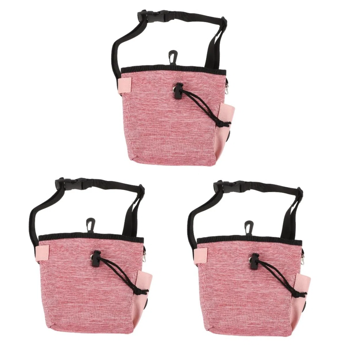 HANABASS 3piezas Bolsa De Adiestramiento para Riñonera Portátil para Snacks y Conveniente para Paseos Compartimentos para Desechos y Accesorios