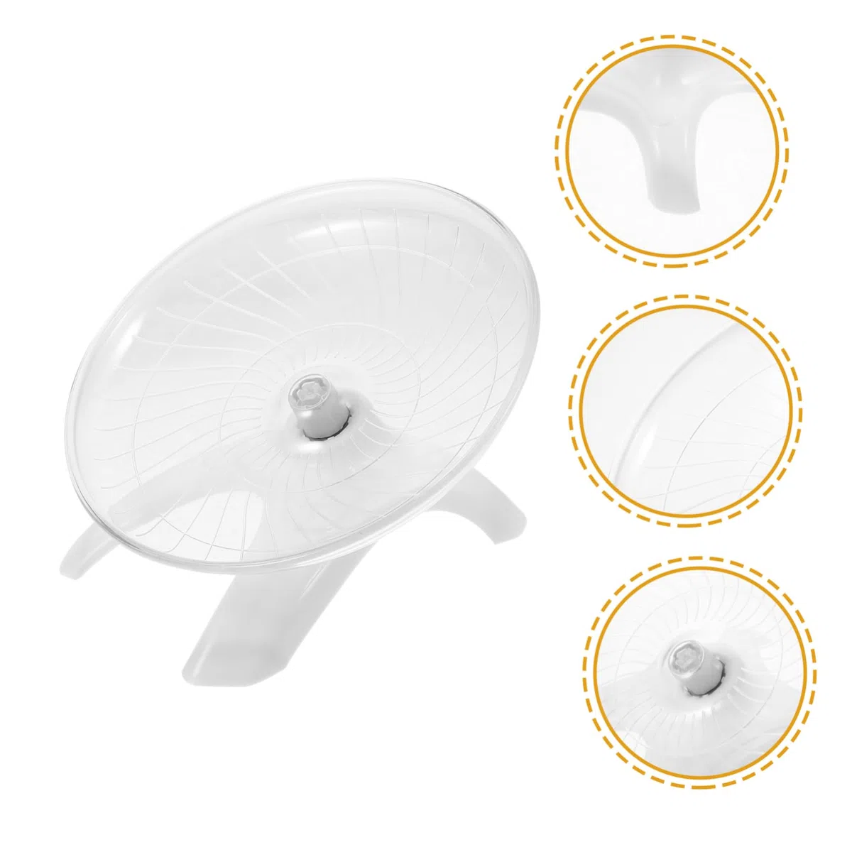 INOOMP 3piezas Rueda De Ejercicio Silenciosa para Hámster y Pequeños Roedores para Hámsters Chinchillas y Ardillas Accesorio De Cuidado para Mascotas Pequeñas Diseño Ergonómico y
