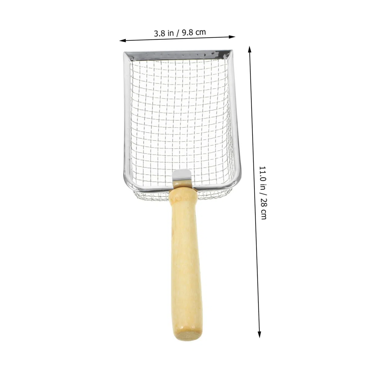 Pala para Arena de Gato, con Malla for una Limpieza eficiente de los desechos Reptiles Mango Madera Duradero for Cajas Arena for Gatos y