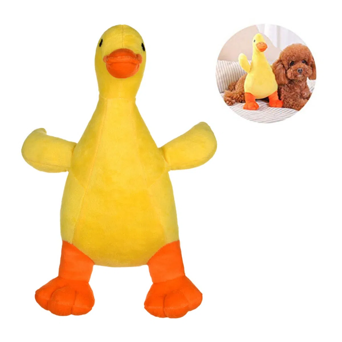 BESPORTBLE 2 Piezas Juguetes para Perros pequeño Juguete Masticar Peluche Juguetes Peluche Juguetes para Cachorros Juguetes para Mascotas emulsión Almohada Pato Salvaje