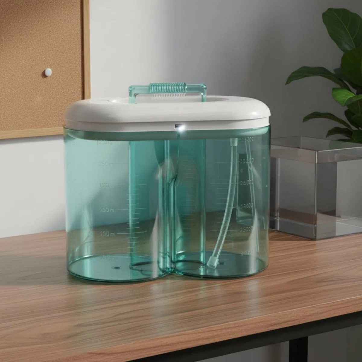 Dispositivo de Limpieza de Acuario Cambiador de Agua Sifón Eléctrico Bomba de Agua Alcance Extendido 50 Cm Botón PC Silicona Adecuado para Peceras
