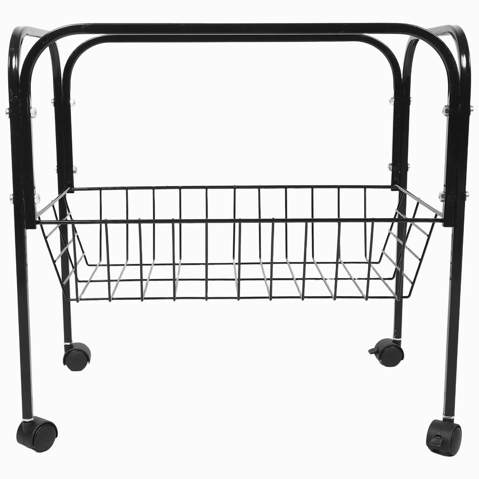 Soporte para Jaula con Ruedas: Soporte para jaulas de Animales pequeños para periquitos, cotorras, cacatúas y cacatúas | Accesorios para pájaros de 45 cm, Color Negro