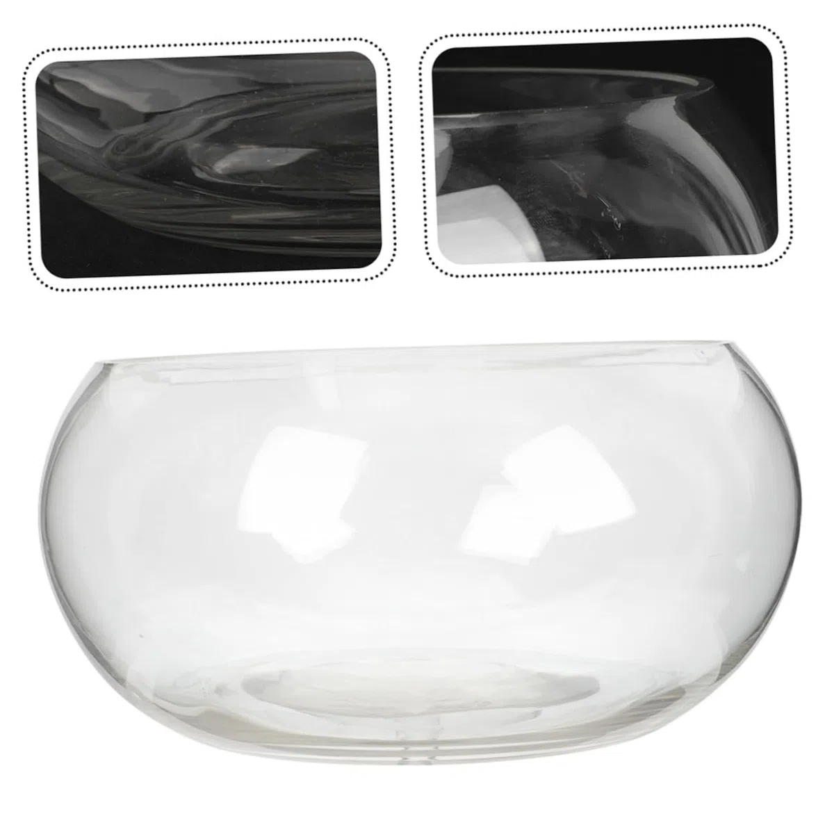 BESPORTBLE 3piezas Pecera De Escritorio De Transparente para Hidropónicas y Decoración De Jarrón Acuático para y Flores