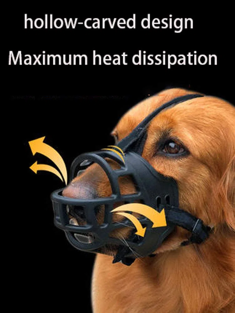 Bozal para Perros, bozal Protector Multiusos para Perros, bozal de Entrenamiento para Perros domésticos, Adecuado para el Aseo, Caminar en el Parque