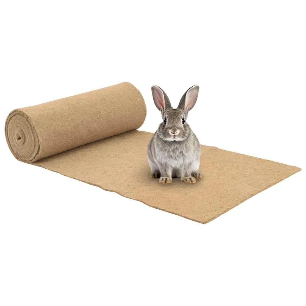 Alfombra de cáñamo 0,5 x 5 m para roedores, 5 mm de grosor, alfombra para roedores para animales pequeños, alfombrilla para jaula para conejos, cobayas, hámsters