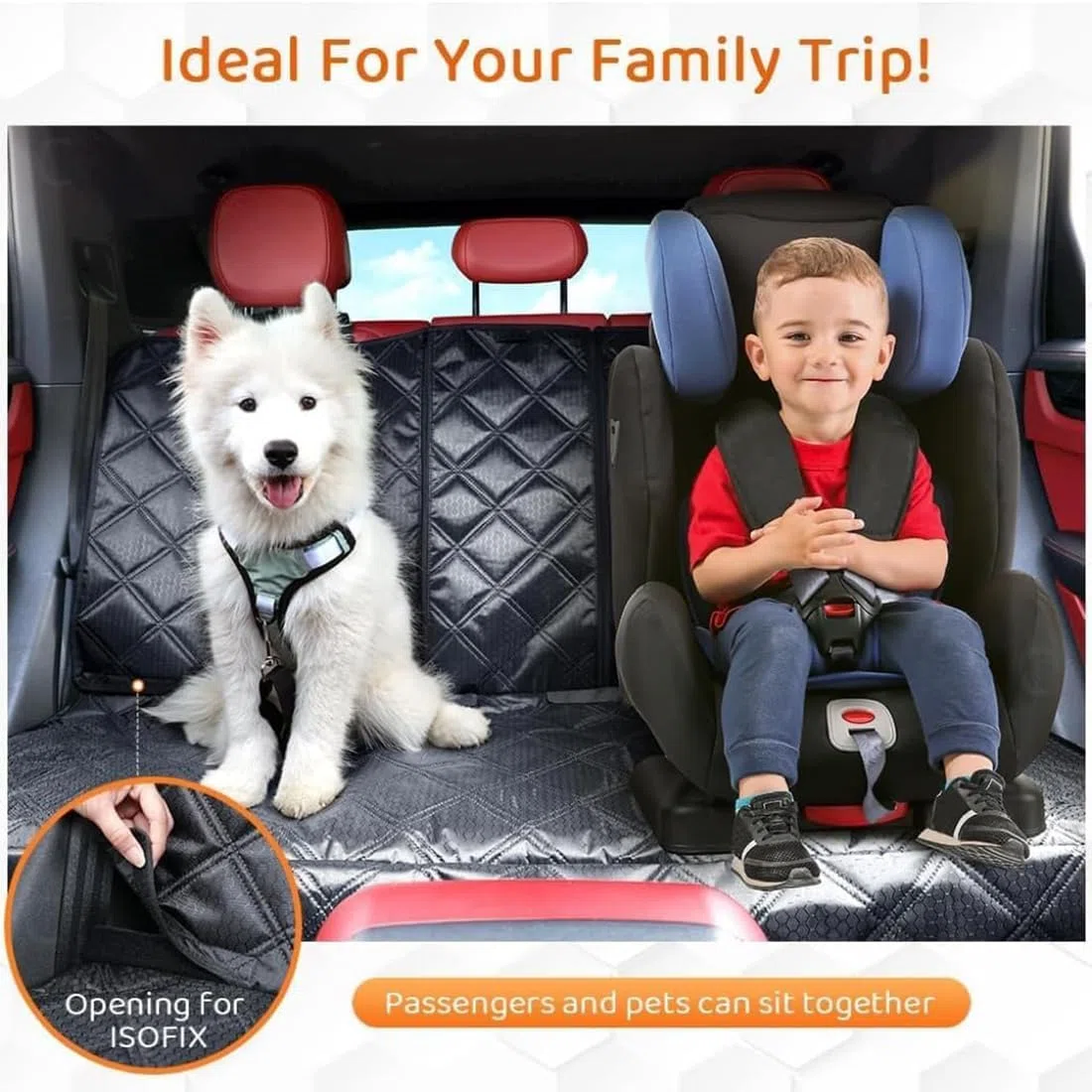 Funda Asiento Coche Perro para VW T-Cross