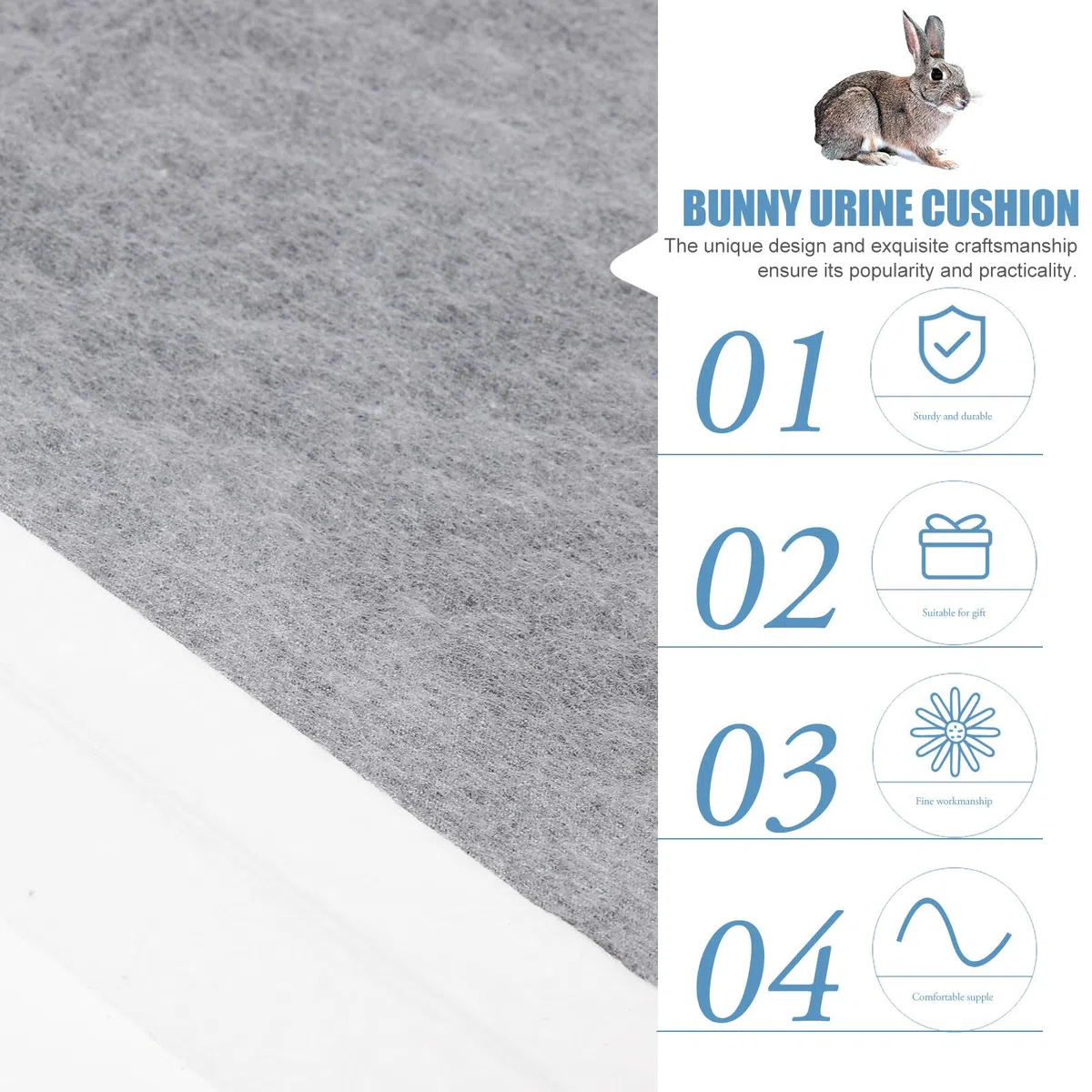 Beaupretty 100 Piezas Almohadilla para Orina de Conejo, Neutraliza