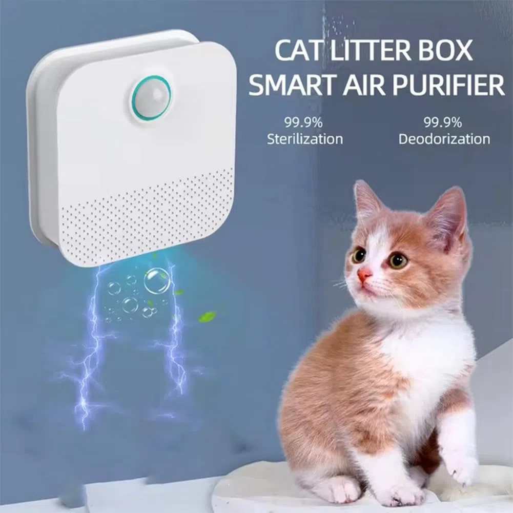 Desodorante Inteligente Inalámbrico para Caja de de Gatos, Eliminador de Olores para Mascotas, Desodorante para de Perros y Gatos.