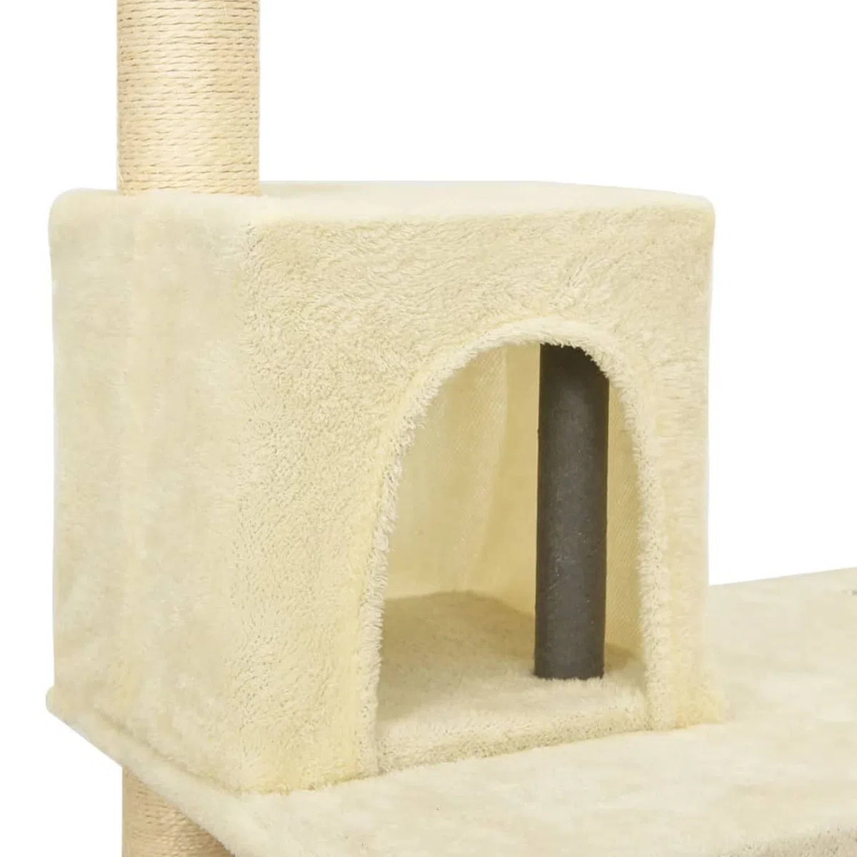 Rascador para Gatos con Postes de sisal, XIAOGUANG Arbol para Gatos, Gatos Accesorios, Arranhador para Gatos, Arbol Rascador Gatos, Crema 119 cm