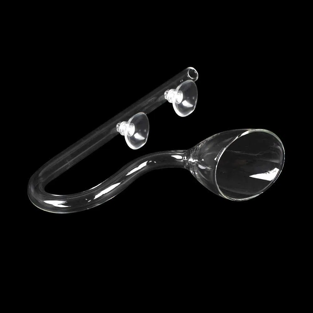 FZONE Juego de Tubos de Lirio de Cristal acuático con Flujo de Lirio y Salida de Lirio para Filtro de Acuario de 16/22 mm