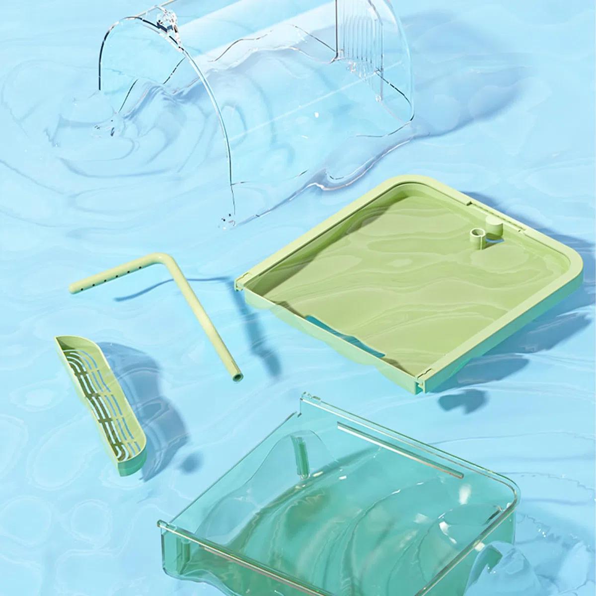 Bañera para Jaulas de Aves Soporte Automático Antimordiscos para Bañera | Baño Interior de Aves Pequeñas Para Exterior, Aviario, Cría, Exposición, Jaula, Jardín, Hogar, Transportín, Balcón