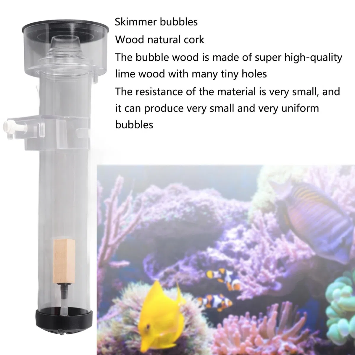 Skimmer de proteínas para acuario, superficie de acuario, procesador de película de aceite para eliminar aceite, accesorios de ajuste de flujo de aire