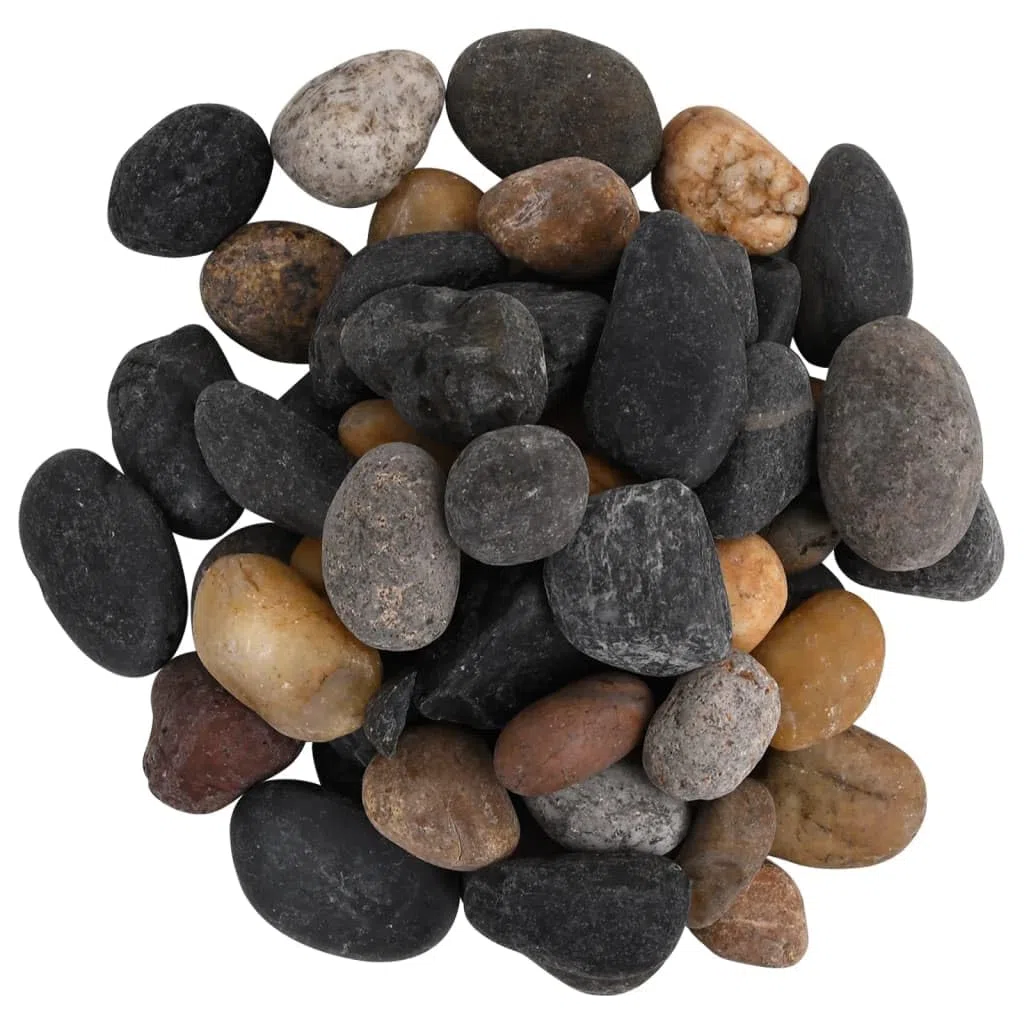 Piedras pulidas multicolor, 10 kg, 5 – 8 cm, surtido para acuario, decoración, terrario, jardín, mantillo, piedras de acento para el diseño del suelo del estanque y piscinas de agua dulce