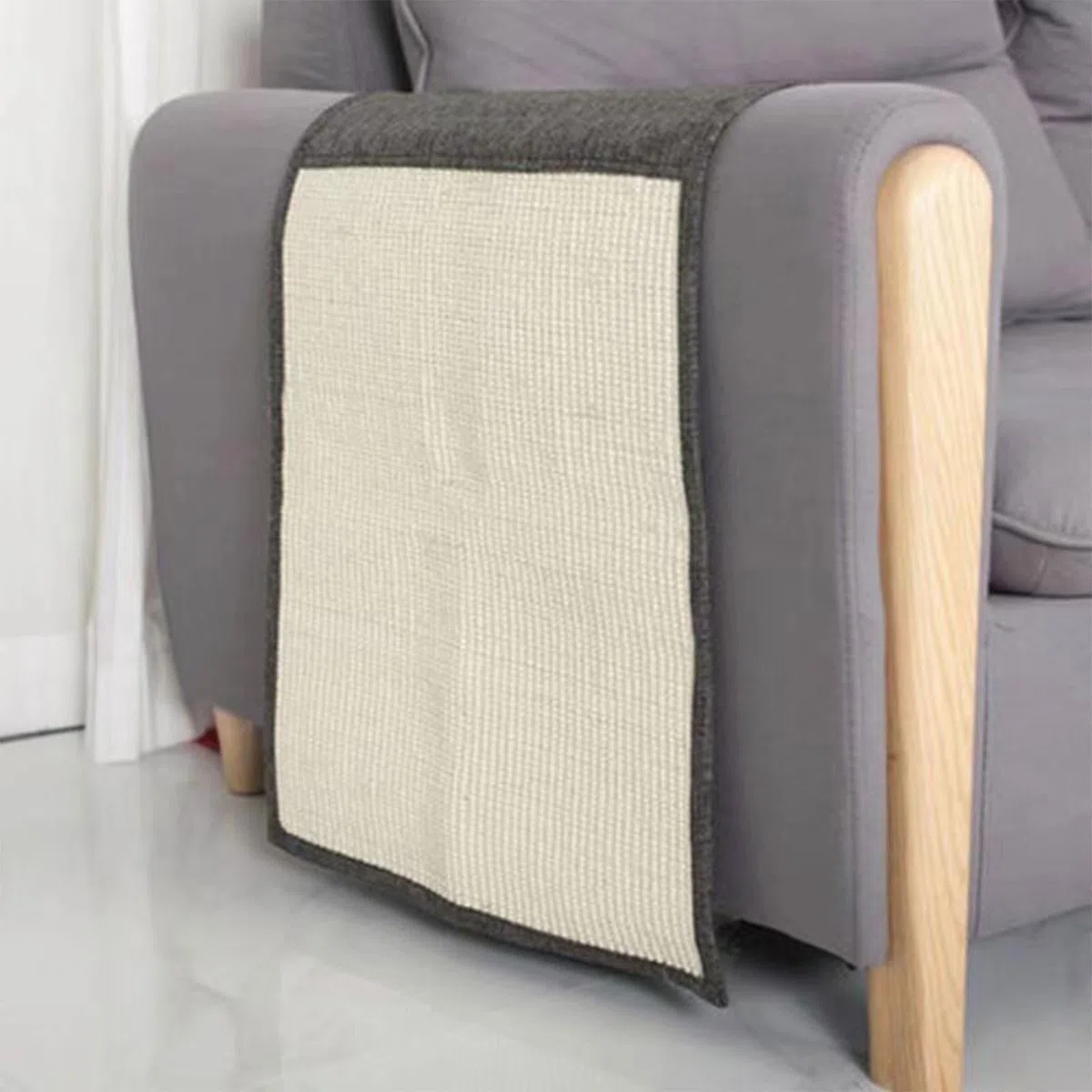Alfombrilla rascadora para postes de juguete, alfombrilla suave para el cuidado de las garras, almohadilla de sisal para muebles, almohadillas cuadradas para interiores