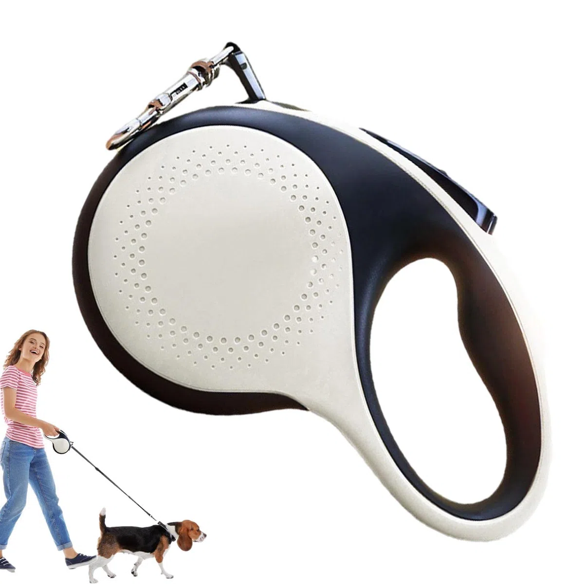 2 Uds Correa Larga para Perros - Correas para perros con luces LED, Línea Cat Puppy de 16 pies - Correa sin enredos de 360 grados Correas para perros de servicio pesado Accesorios para perros Abbto | Línea Cat Puppy de 16 pies - Correa sin enredos de 360