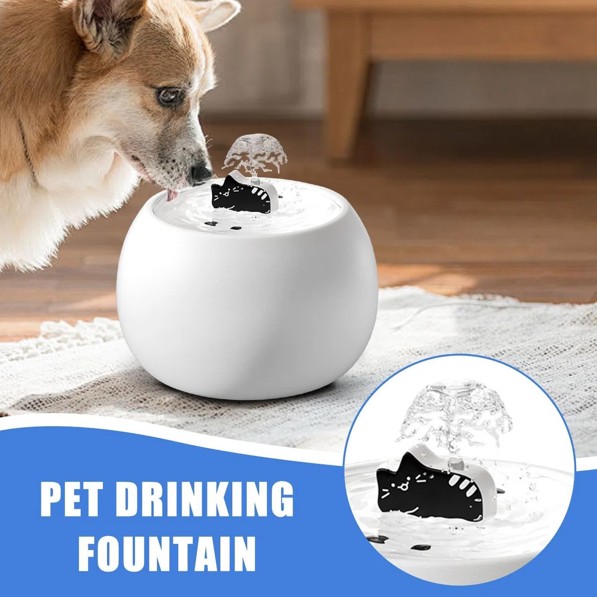 Fuente De Agua para Mascotas Fuentes De Agua Desmontables para Gatos En