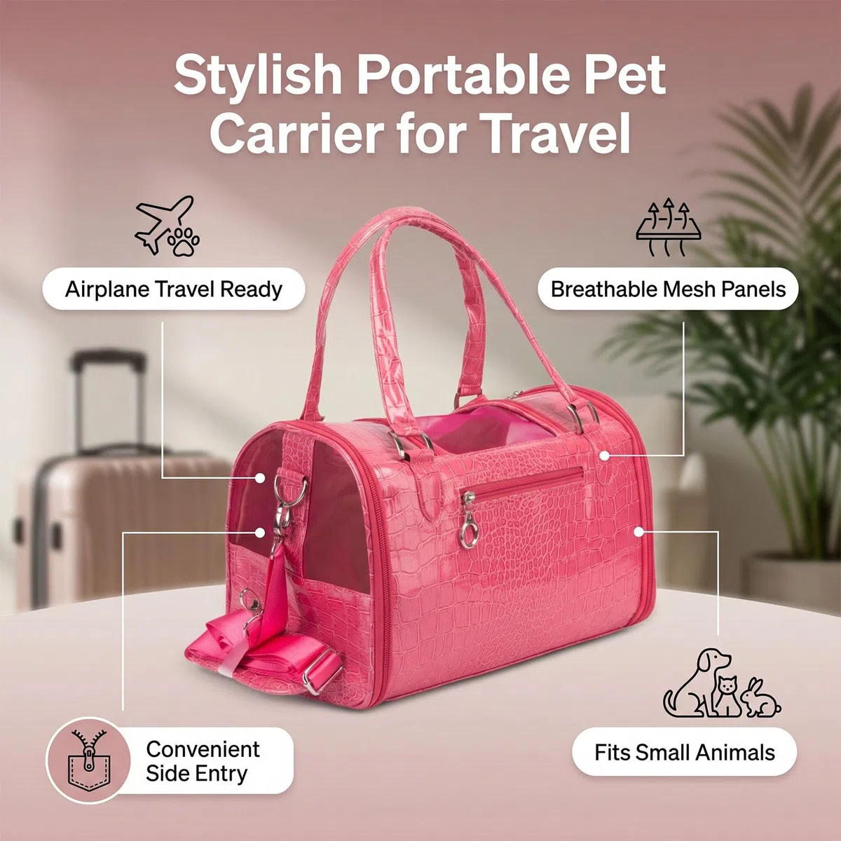 XUMIUZIY Bolso Transportador Plegable para Perro, Cojín Suave, Bolsa de