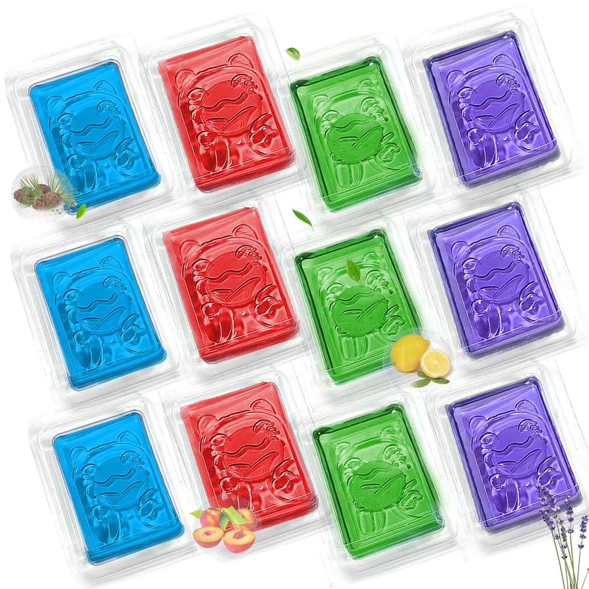 NEWKE 12 desodorizantes en gel para mascotas compatibles con caja de arena autolimpiante para gatos HHOLOVE, desodorante de olor para caja de arena inteligente MeoWant LR01, eliminador de olores de