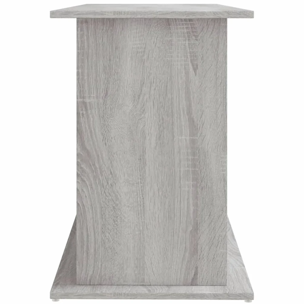 Mangloder Soporte para acuario, gris Sonoma, 121 x 41 x 58 cm, material de madera, armario para acuario, armario para acuario, estantería con espacio para alimentos para peces, accesorios, filtro en