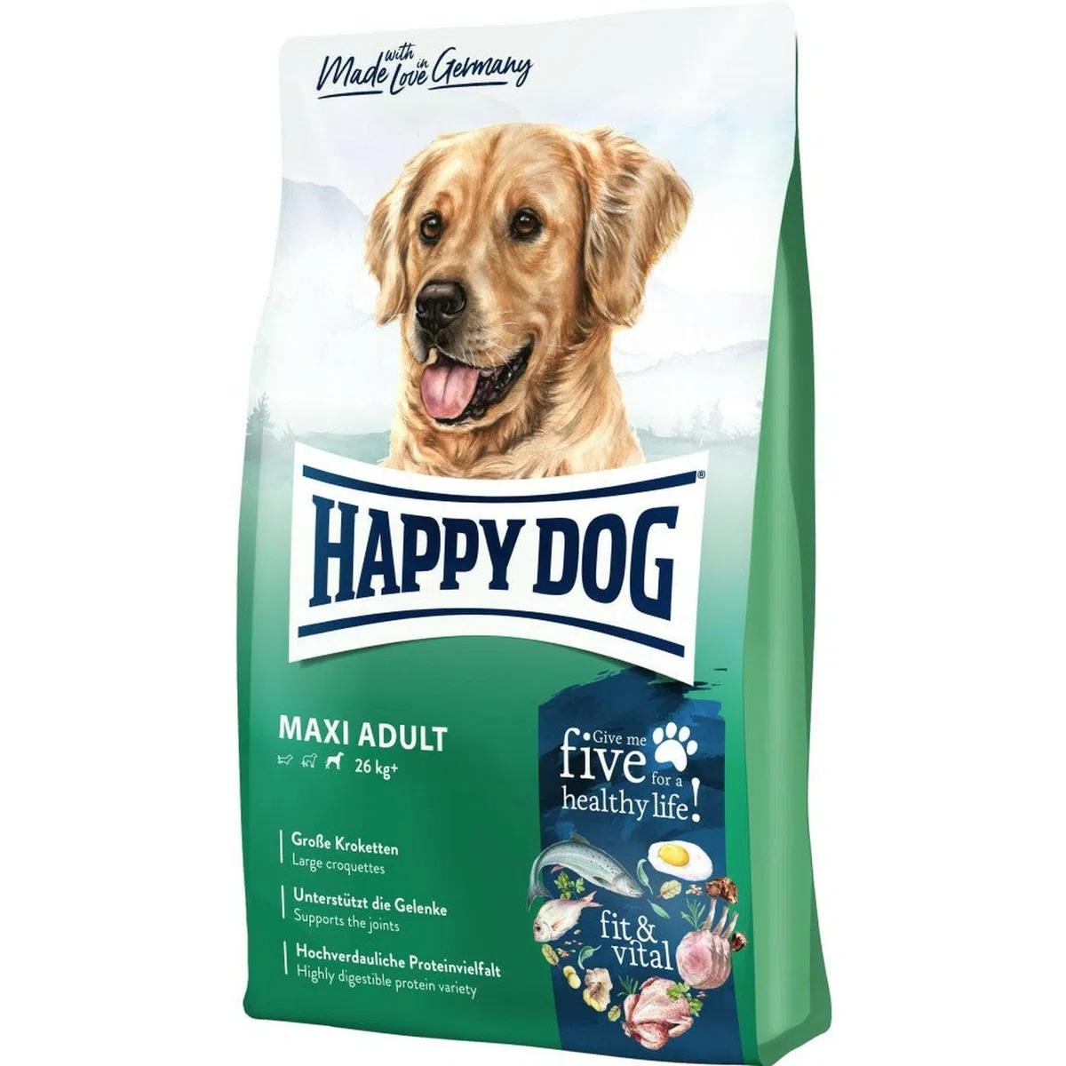 Happy Dog 60761 Supreme fit & Vital Maxi Adult - Comida Seca para Perros Grandes - 14 kg de Contenido